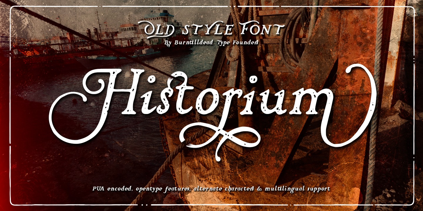 Historium Regular Font preview
